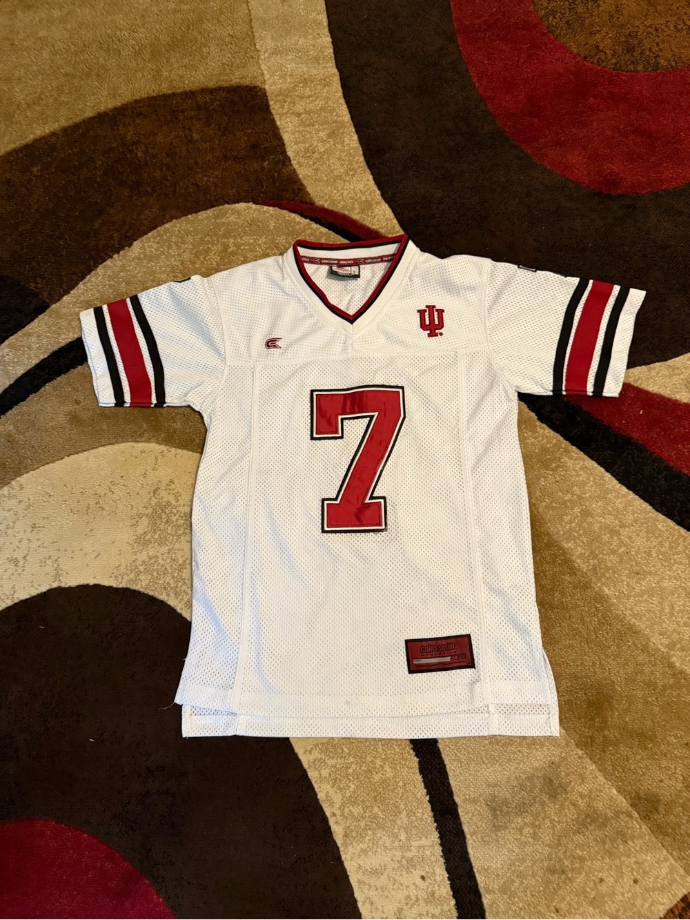 Colosseum Indiana Hoosiers White Red #7 Football Jersey